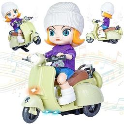 Girl Scooter Bump Go Stunt Tricycle Toy 3D Lights Kids Stunt Lights and Music-image-46