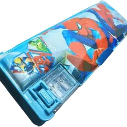 Spiderman Pencil Box For Boys, Girls, Kids Spiderman Pencil Box With Dual Sharpener For Kids Art Plastic Pencil Box-36