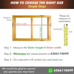 Polyester Magnetic Window Mosquito Net with Self Adhesive Hook Tape Windows -Height 150 cms X Width 150 cms (59x59 inches or 5x5 feet - Grey) DIY Installation, Durable and Long-Lasting image 1