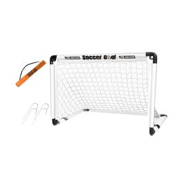 LOOM TREE® Kids Soccer Goal Foldable Compact Football Gate for Park Backyard Playground White 120x80x80cm | Team Sports | Soccer | Goals & Nets image 3