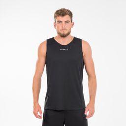 Men Basketball Sleeveless Jersey T100 Black-image-75