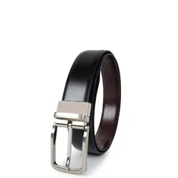 CIMONI Men Black Leather Reversible Formal Belt-image-26