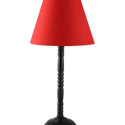 BTR CRAFTS Red Frustum Shaped Metal Table Lamp With Adjustable Cord image 2
