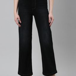 SHOWOFF Women Jean Wide Leg Light Fade Acid Wash Stretchable Cotton Jeans-image-53