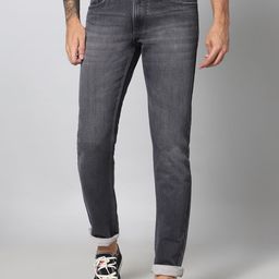 HJ HASASI Men Mid-Rise Clean Look Whiskers & Chevrons Pure Cotton Stretchable Jeans-image-56
