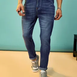 MASCLN SASSAFRAS Men Urban Slim Skinny Fit Light Fade Stretchable Jeans-image-23