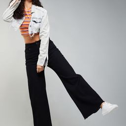 DOLCE CRUDO Women Wide Leg High-Rise Stretchable Jeans-picture-15