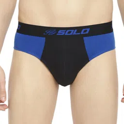 SOLO Men Colourblocked Anti Bacterial Ultra Soft Pure Cotton Briefs Rockstar-Royal Blue-75-picture-31
