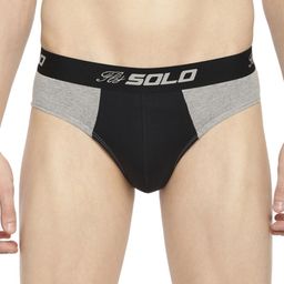 SOLO Men Colourblocked Anti Bacterial Basic Briefs Rockstar-Steel Grey-75-picture-48