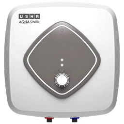 USHA Aqua Swirl 10 Litre 5 Star Vertical Storage Geyser with Whirl Flow Technology (White & Grey)-image-49