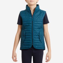 Kids' Horse Riding Sleeveless Padded Jacket 100 - Petrol Blue-image-9