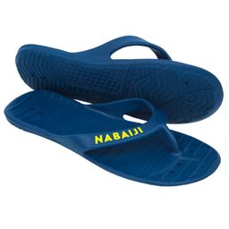 Men Pool Flip Flop Tonga 100 Lightweight & Water-Resistant Dark Blue-picture-1