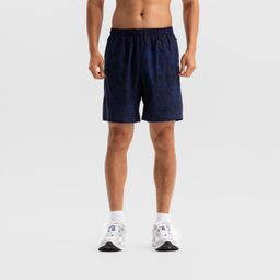 Men's Fitness Shorts with Zipped Pockets - Navy Blue-image-7