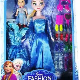 elsa princess frozen doll with accessories and 8 pair of shoes-25