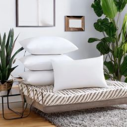 LUXURY Polyester Fibre Solid Sleeping Pillow Pack of 4-image-79