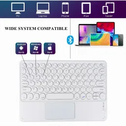 MILICRYSTAL AN 6030 pink Bluetooth Laptop-size Multi-device Keyboard Compatible with iPad image 2