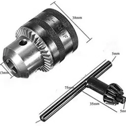 kshivi DC034 Drill Bits Drill Chuck for Angle Grinder and Drill Machine With Converter Nut Adaptor Key Set Female 1/2" 20 Unf 13mm image 3
