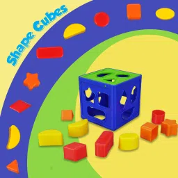 bitfeex Kids Geometric Color and shape shorter cube learning toys image 2