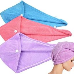 Towels Quick Dry Hair Drying Wrapped Bath Cap Anti Frizz Hair Care Dryer Towel-image-13