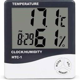 Digital White Clock-22
