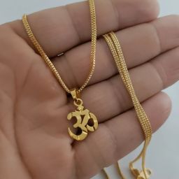 EVORA JEWEL Gold-plated Agate Brass Pendant Set-image-4