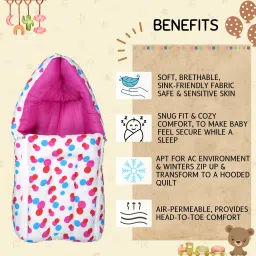 ALIGZA New Born Baby Sleeping Bag Comfortable & Easy To Carry Your Baby Anywhere Sleepi Sleeping Bag-image-82