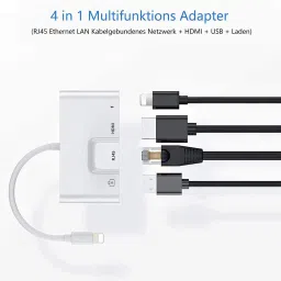 DooBuy HDMI, Lightning, USB, USB Type C OTG Adapter image 2
