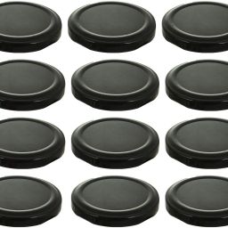 Metal Lug Cap Lid for Glass Jar, 12 Pieces, 63 mm,BLACK MATKA AND hexagon 2.48 inch Lid Set (Iron) 2.48 inch Lid Set-17