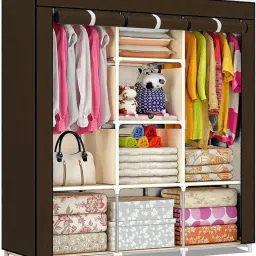 6+2 Portable Wardrobe for Storage Carbon Steel Collapsible Wardrobe-picture-24
