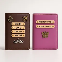 celed Men & Women Travel Brown, Pink Genuine Leather Document Holder-picture-42