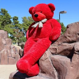 Red Teddy Bear 6 Feet Tall Lovable Cute Big for Birthday Gifts Kids & Adults - 182 cm-25