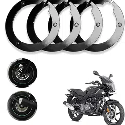 sunriders Bike Wheel Cover 17 Inch For Bajaj Pulsar 180 Black Pack of 4 Pc Wheel Cover For NA NA-picture-27