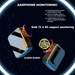 moozmob Reporter Mic Stick with Noise Cancelling Wireless Microphone for Vlogs Recording Microphone image 2