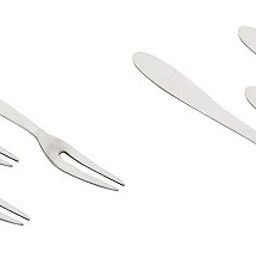 Stainless Steel Fruit Fork (Silver)-12 pieces. Stainless Steel Dessert Fork, Fruit Fork, Serving Fork, Salad Fork Set-27