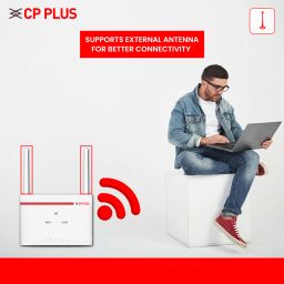 CP PLUS CP-XR-DE21-S-V2 WiFi-6 Compatible 5G Sim Connect with DVR/NVR/WiFi Camera 4G Router 2.4 GHz 150 Mbps Wifi Speed Dual Band External Antenna Ethernet (Cable Broadband), MiFi (Sim Based) image 4