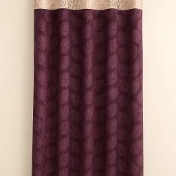 213 cm (7 ft) Velvet Blackout Door Curtain Single Curtain-image-65