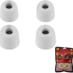 Crysendo Memory Foam Earbuds Replacement 4.5mm Nozzle for Headphones with 5mm - 7mm Tips In The Ear Headphone Cushion-image-50