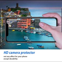 AMEYAA Back Camera Lens Glass Protector for Redmi Note 14 Pro 5G [Full Coverage 360 Degree protection Tempered Glass image 4
