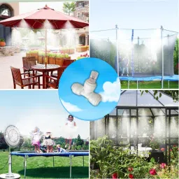 zecqua fogger kit 10pcs Nozzles with pump full set Mist fogger System 100 L Hose-end Sprayer image 3
