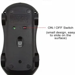 microware New Fashion 2.4GHz Wireless car shape Mouse 1600 DPI Optical Gaming Mouse Mice for Computer Wireless Ambidextrous Optical Gaming Mouse with Bluetooth image 4