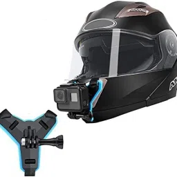 blue seed BBD Motorcycle Helmet Strap Mount Front Chin Mount Compatible with GoProMax Hero Strap-image-24