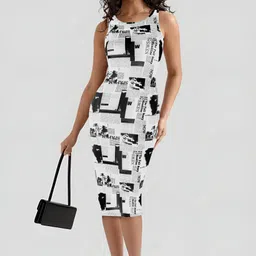 toochki Women Bodycon White Midi/Calf Length Dress-picture-17