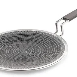 bergner Hi-Tech Tri-Ply Stainless Steel 26cm Roti Non-Stick Tawa with Honeycomb Coating| Tawa 26 cm diameter-picture-4
