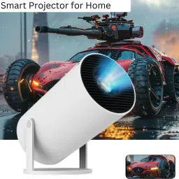 SACRO Smart Projector for Home 4K Support Rotabable Design withApp Netflix,YouTubeZ466 (4500 lm / 1 Speaker / Wireless / Remote Controller) Portable Projector-28