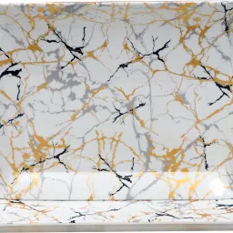 Rectangle Serving Tray for Home & Serve Food, Drinks Microwave Safe Platters Tray-image-19