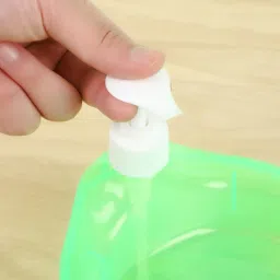 talaviya brothers Double Layer 2 in 1 Liquid soap Dispenser with Pump and Sponge ,Multi-Color. image 3