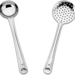Stainless Steel Kitchen Tools Set for Cooking and Serving, Pack of 2 Ladle Disposable Stainless Steel Serving Spoon-9