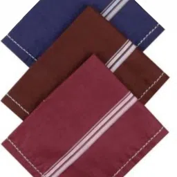100% COTTON Men Dark colors ["Multi Pack of 3"] Handkerchief-image-30