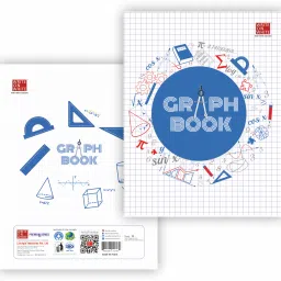 write on white PREMIUM GRAPH NOTEBOOK PACK OF 2 A4 Notebook RULLED 56 Pages image 3
