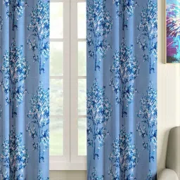 153 cm (5 ft) Polyester Semi Transparent Window Curtain Single Curtain-22